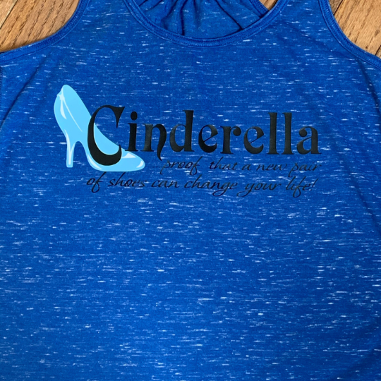 Cinderella.. Proof a New Pair of Shoes Can Change Your Life Youth Flowy or Racerback Tank